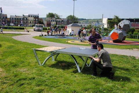 Теннисный стол всепогодный антивандальный Cornilleau Park Grey