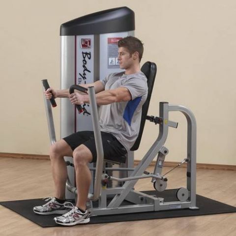 Горизонтальный жим от груди Body-Solid S2CP-2 с весовым стеком 95 кг